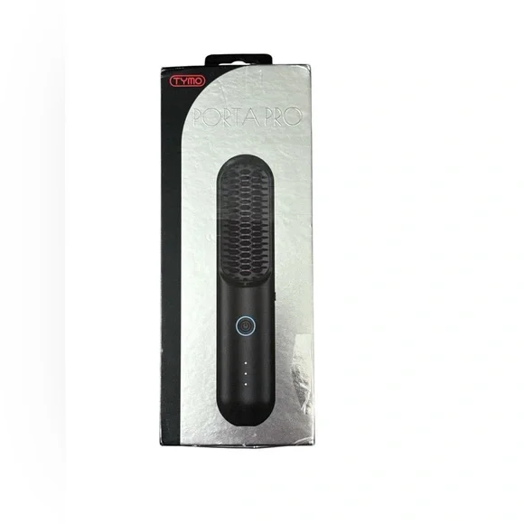 TYMO Black Porta Pro Portable Hair Straightening Brush New - Picture 2 of 4